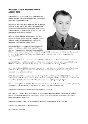 A preview of a PDF biography for Vannier, Joseph Jacques Rodolphe